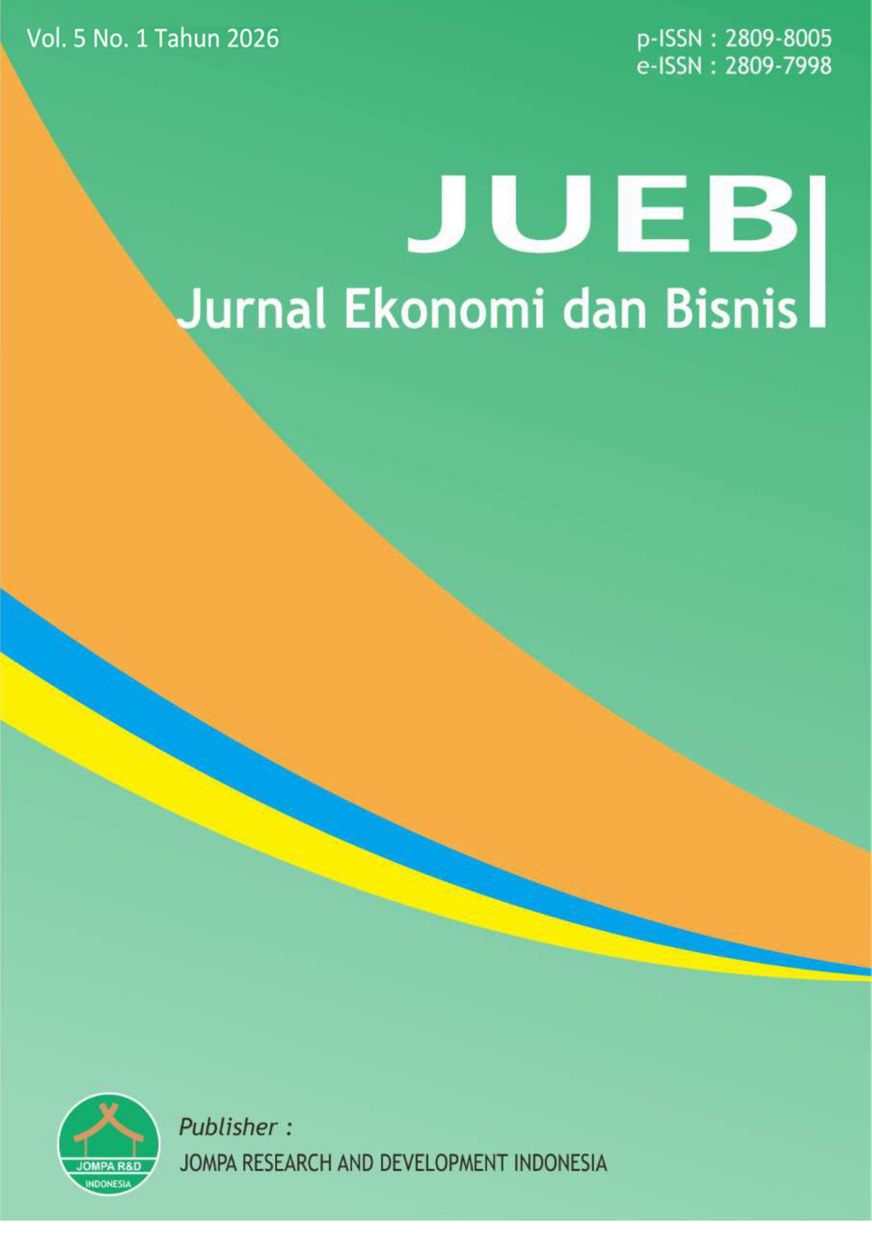 					View Vol. 5 No. 1 (2026): JUEB: Jurnal Ekonomi dan Bisnis
				