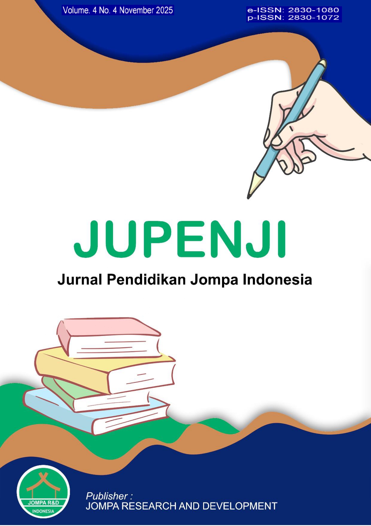 					View Vol. 4 No. 4 (2025): JUPENJI: Jurnal Pendidikan Jompa Indonesia
				